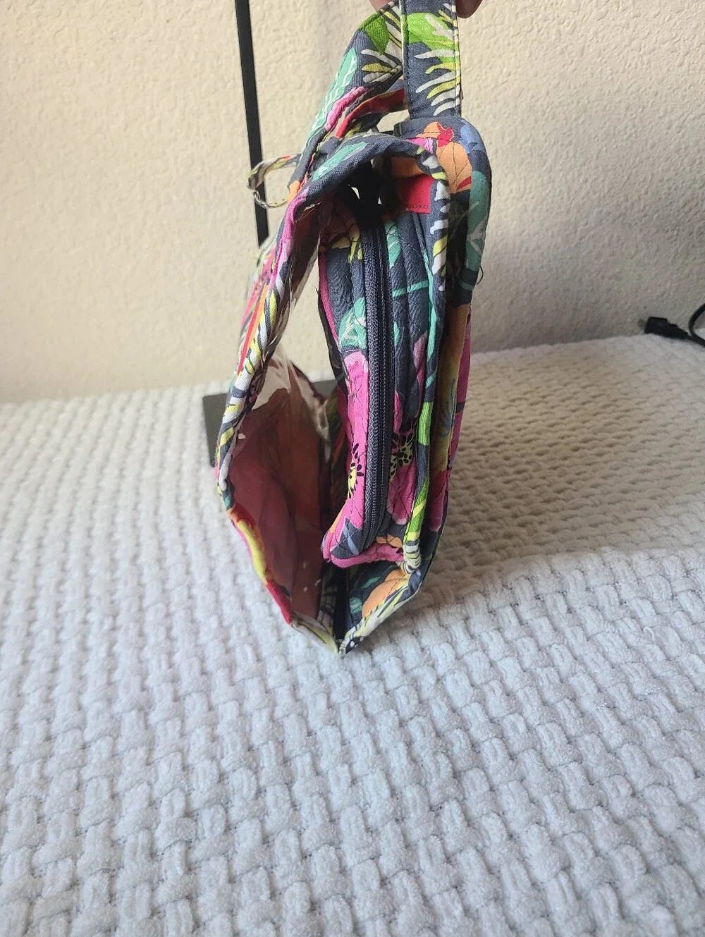 Vera Bradley Quilted Floral Cosmetic Case Travel Bag